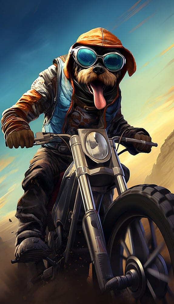 biker dog 02