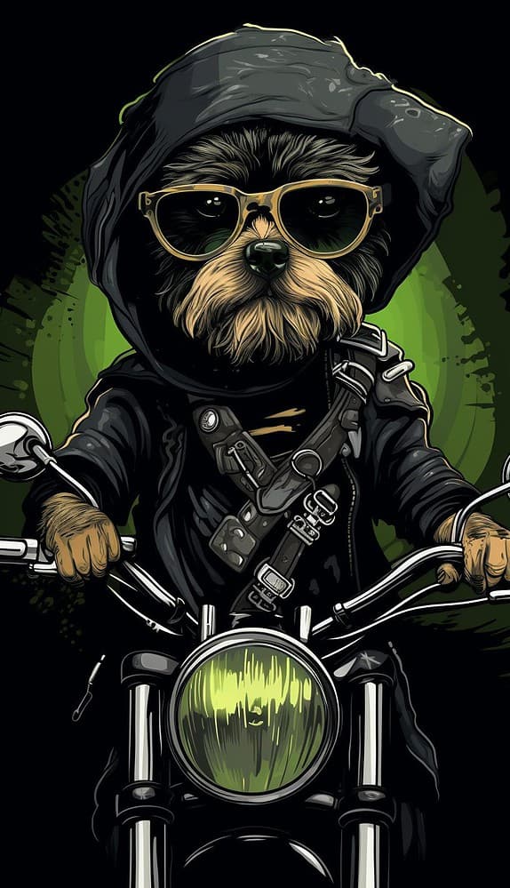 biker dog 03