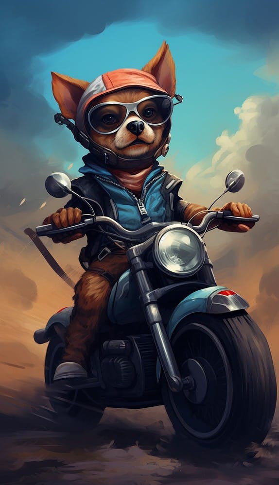 biker dog 04