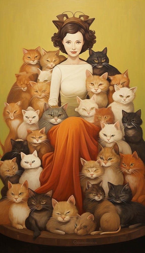 cat lady 04