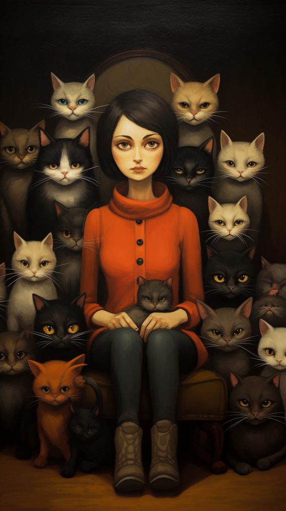 cat lady 05